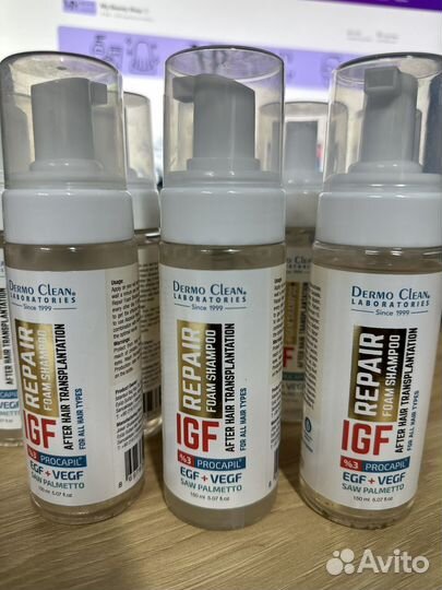 Пена-шампунь для роста волос Alopecia IGF