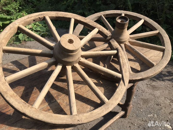 Деревянные колеса от телеги
