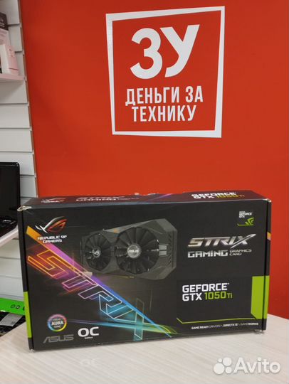Видеокарта PCI-E Asus GeForce 1050Ti(30лп)