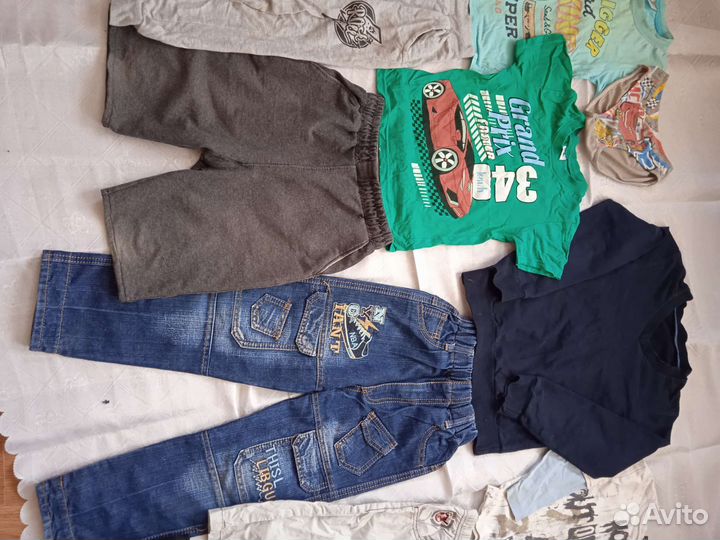 Детские вещи большим пакетом на мальчика 7-8 лет