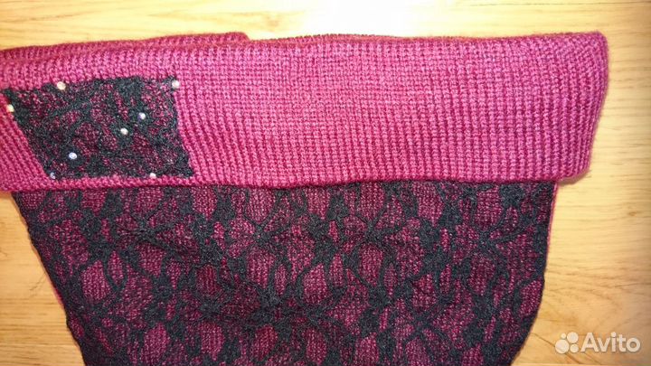 Шапка новая бордовая