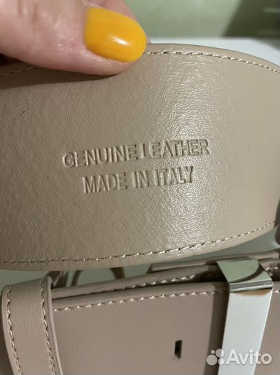 Ремень кожаный италия