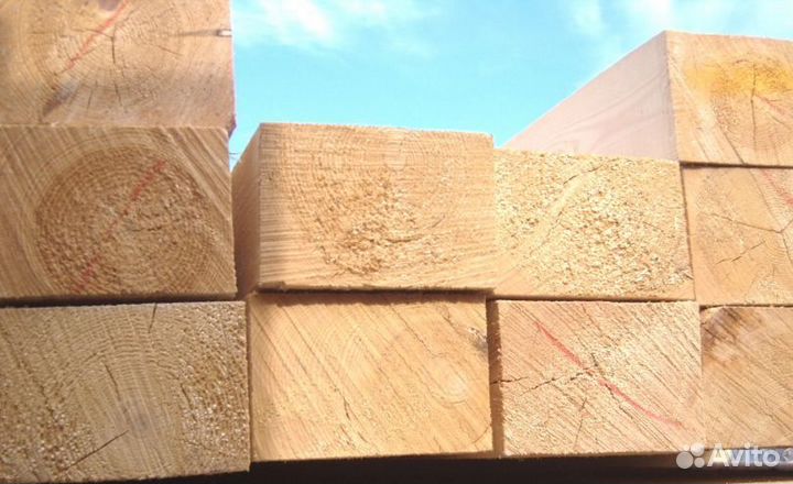 Брус обрезой хвоя 150x150x6000