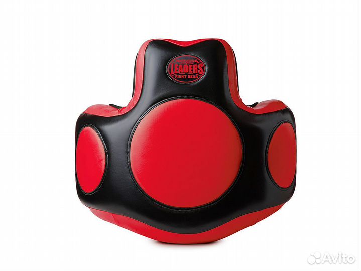 Тренерский жилет Leaders BK/RD (кожа)