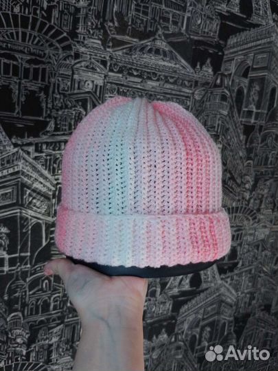 Шапка женская вязаная ручная работа