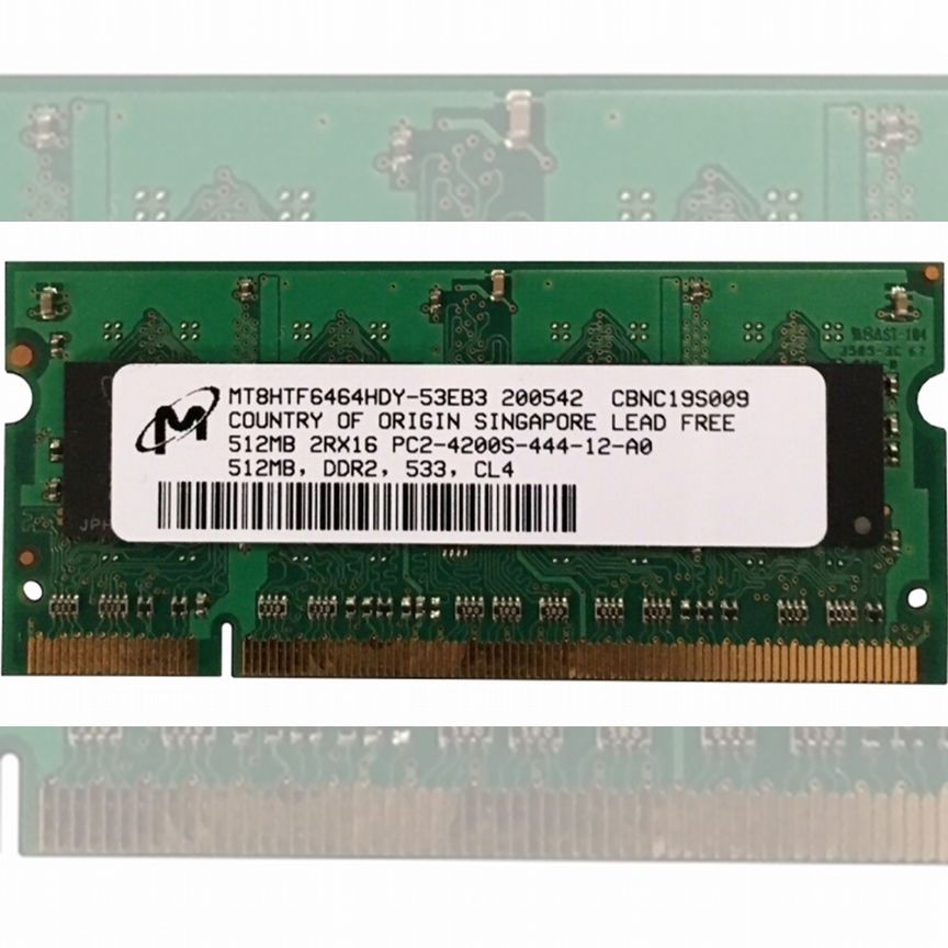 [MT8HTF6464HDY-53EB3] Оперативная Память Micron Mt8htf6464hdy-53eb3