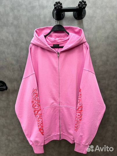 Худи balenciaga розовая