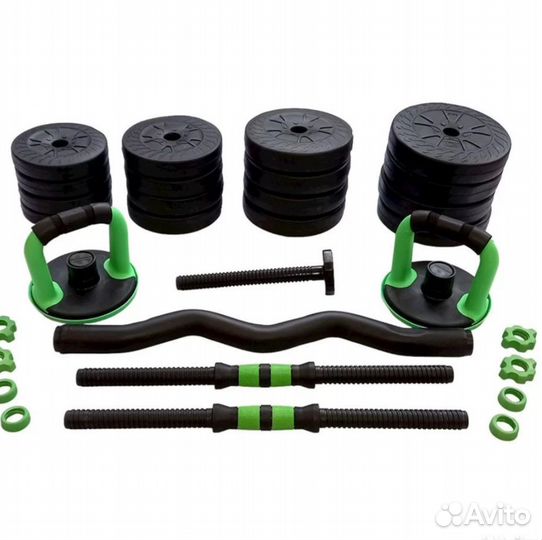 Гантели + штанга + гиря 30 кг