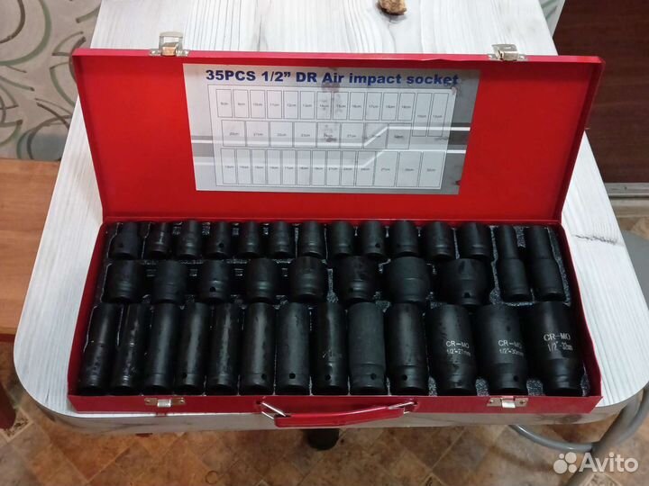 Набор ударных головок 1/2