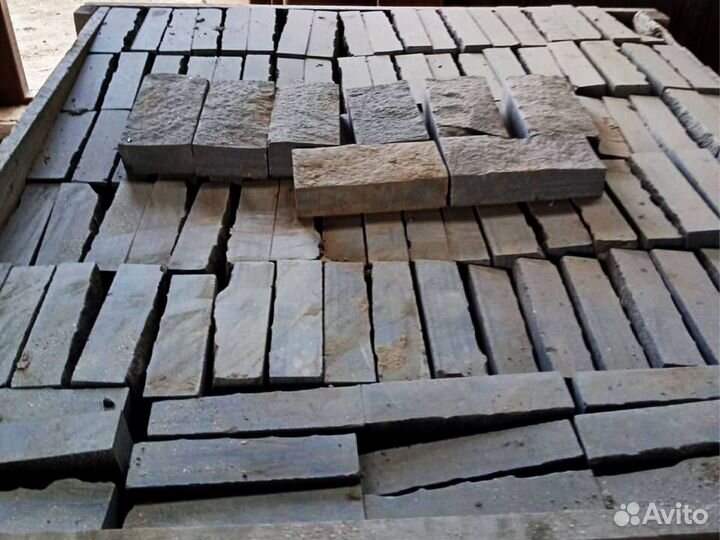 Брусчатка габбро - диабаз 200*100*50 пил-кол