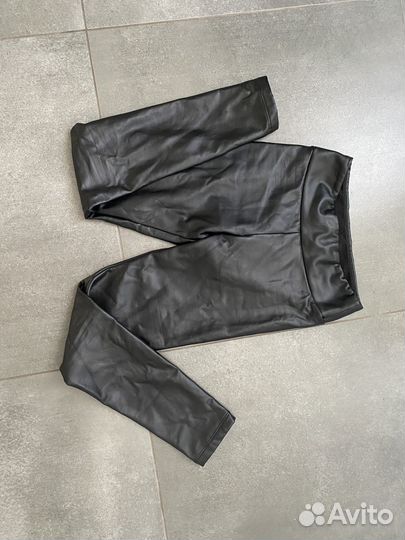 Кожаные леггинсы с утеплением calzedonia