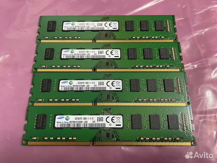 Samsung 32GB DDR3 4x8GB PC3-12800U PC3L-12800U