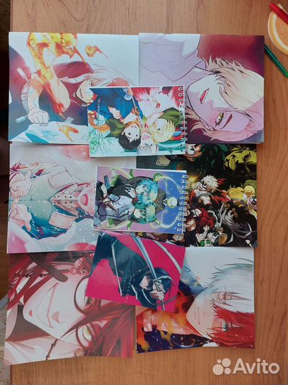 Аниме тетради и блокноты