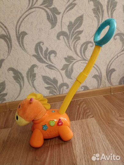 Каталка музыкальная игрушка лошадка fisher price