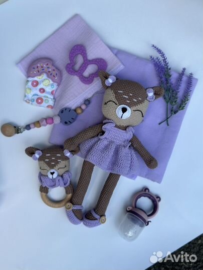 Вязаные игрушки подарок для ребенка