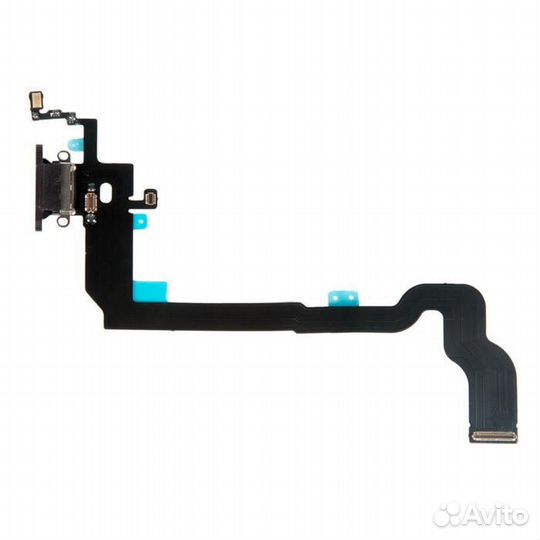 Шлейф с разъемом зарядки для Apple iPhone X, черны