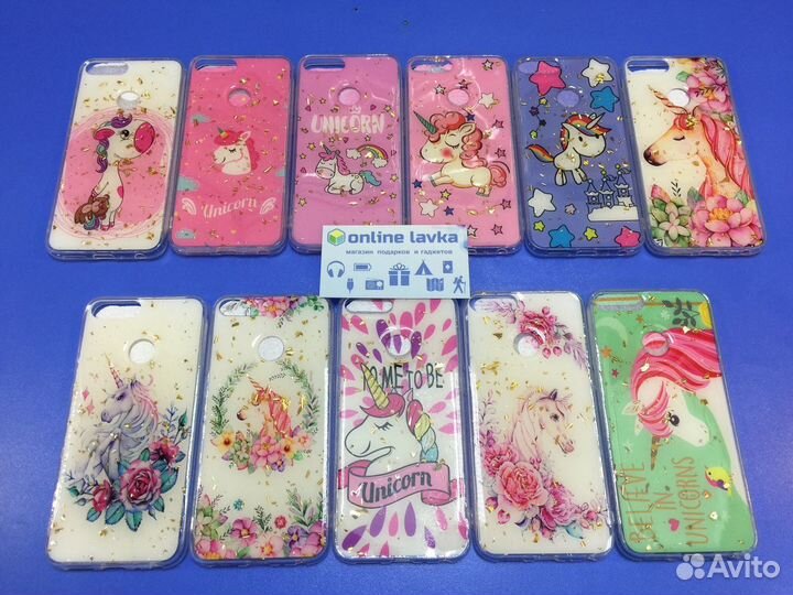 Чехол Honor 9 lite единороги