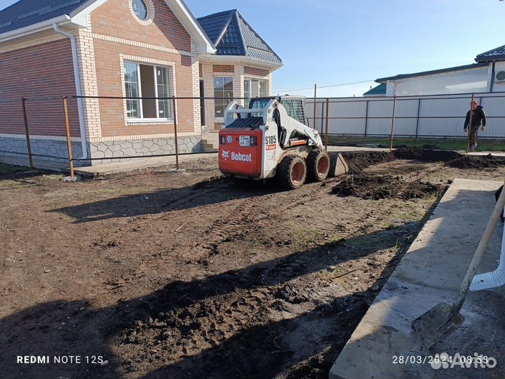 Аренда минипогрузчика Bobcat, Ямобур