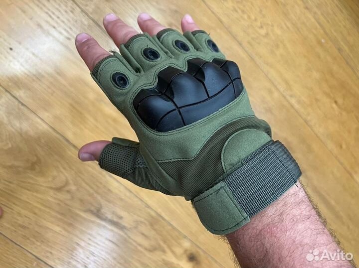 Перчатки тактические без пальцев (беспалые)