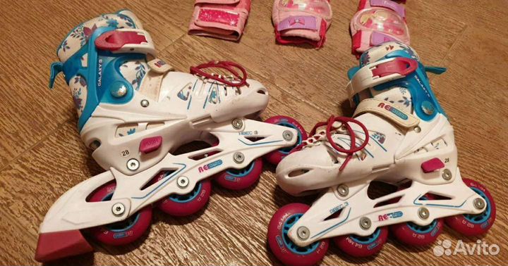 Роликовые коньки детские разноразмерные