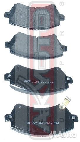 Колодки тормозные дисковые передние Akyoto AKD-124