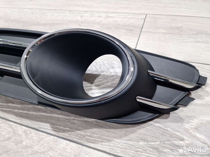 Решётка бампера под птф Audi A6 C7 (2011-2014)