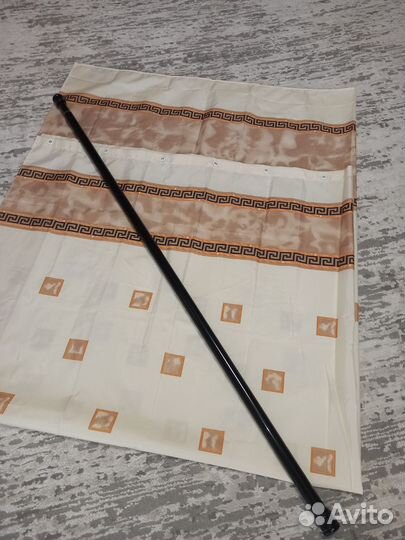 Карниз и штора для ванной