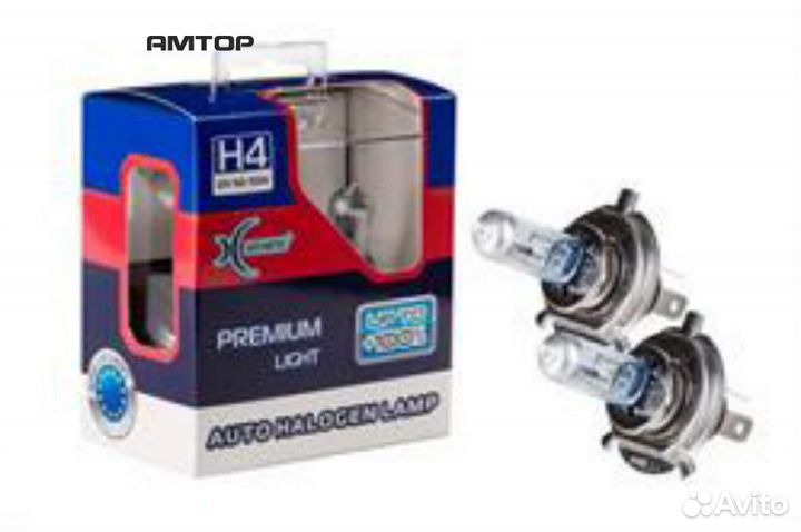 Xenite 1007119 Лампа галогенная H4 12V 60/55W 