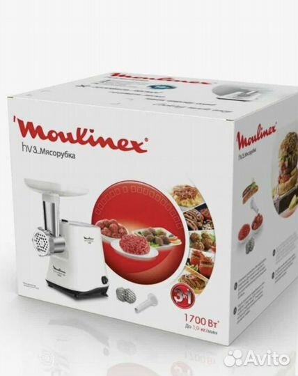 Мясорубка электрическая moulinex
