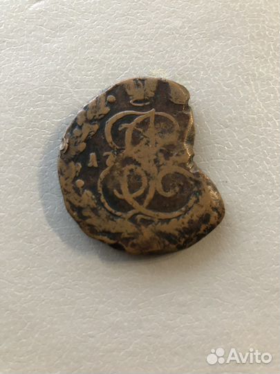 Монета 5 копеек 1782 года