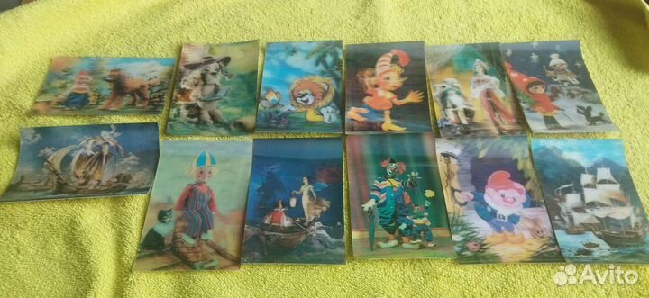 Календари переливные, открытки