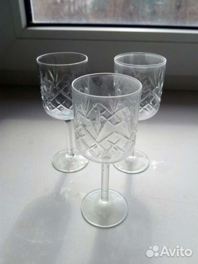 Хрустальные рюмки на ножке СССР