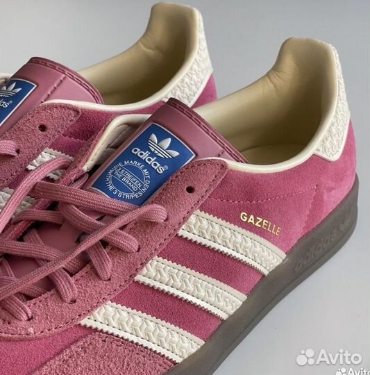 Кроссовки Adidas Gazelle Indoor Pink Cloud White