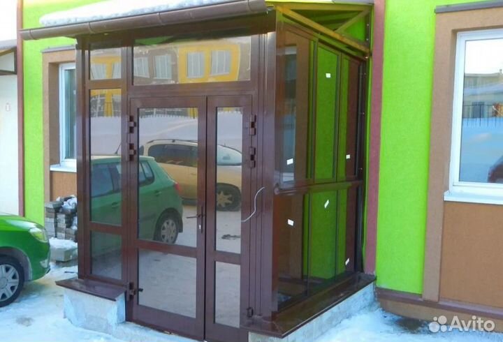 Дверь алюминиевая (входная группа)