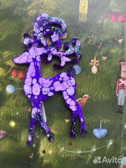 Елочные игрушки из эпоксидной смолы