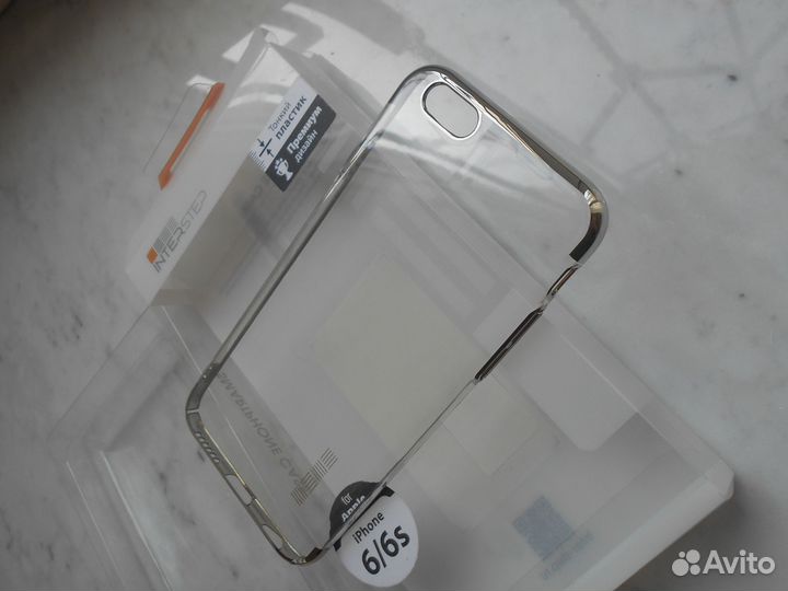 Чехол iPhone 6/6S Silver Премиум новый в упаковке