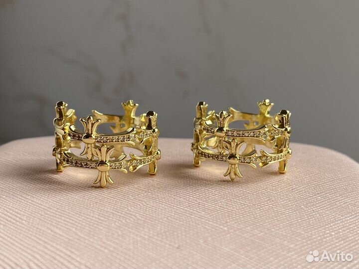 Кольцо в стиле Chrome Hearts