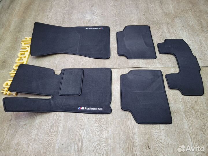 Коврики в салон BMW 7 серии G11 (2015-н.в) вышивка