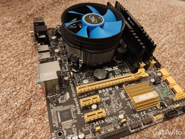Комплект материнской платы 1150 с процессором+16гб