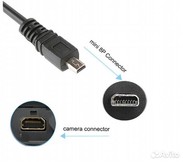 USB кабель для фотоаппарата Nikon / Panasonic /Oly