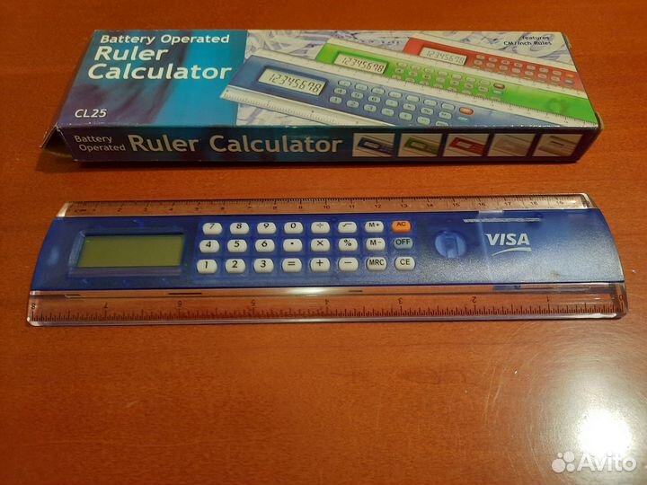 Калькулятор с логотипом visa