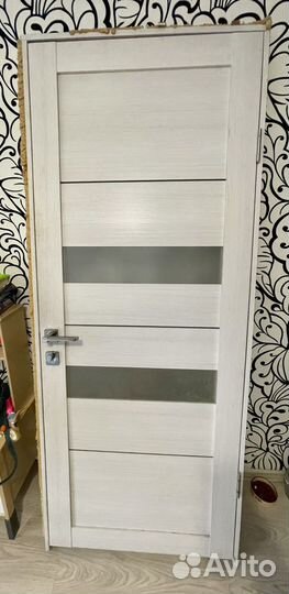 Дверное полотно 80 с коробкой бу