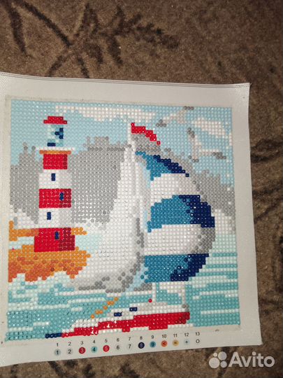 Алмазная мозаика собранная