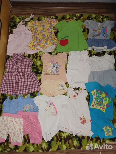 Вещи пакетом на девочку 74 80 летние