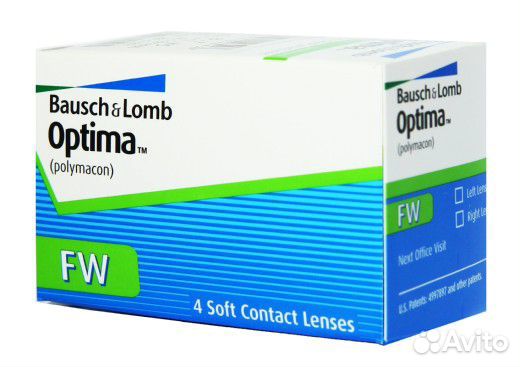 Контактные линзы Optima fw, 1 шт