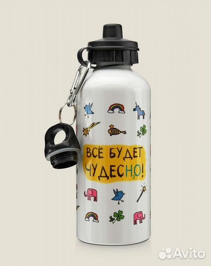 Питьевая бутылка с изображением