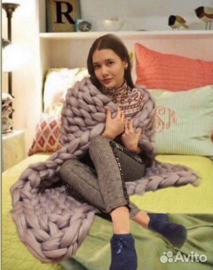 Продам плед из 100 шерсти мериноса