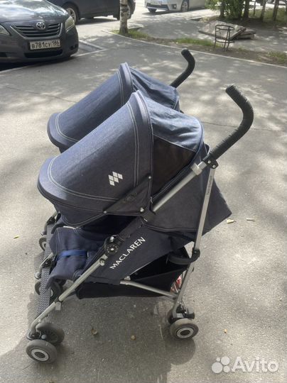 Коляска maclaren для двойни
