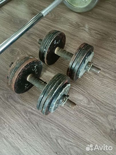 Штанга гриф блины,гантели разборные