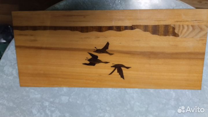 Деревянная картина,панно СССР